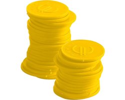 BarUp - Consumptiemunten - Geel - 100 st. - Ø25mm