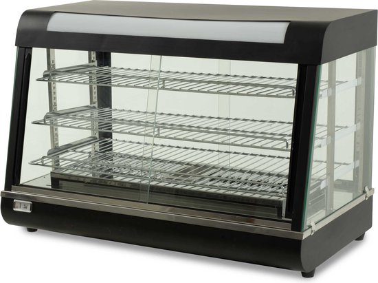 HCB® - Professionele Horeca Warmhoudvitrine - 230V - RVS / INOX - 48x90x61 cm (DxBxH) - 21 kg - 4331 — afbeelding 4