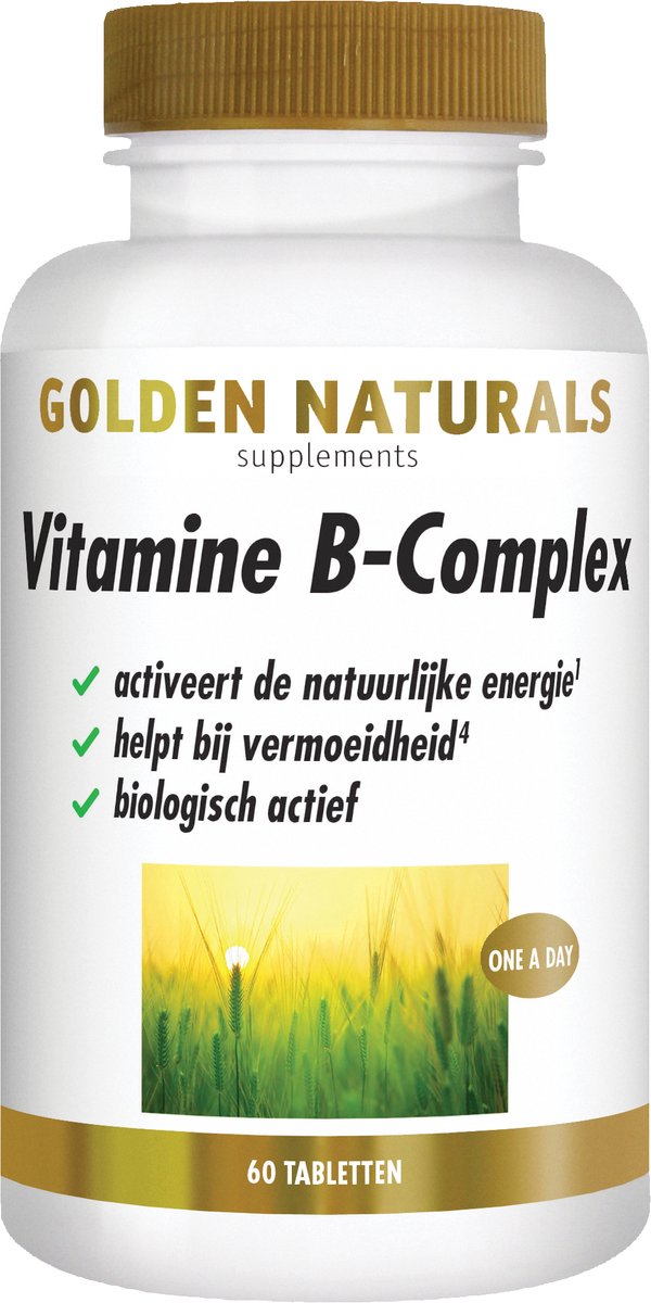 Goedkoopste Golden Naturals Vitamine B-complex (60 veganistische tabletten