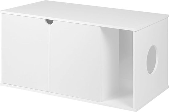 Armoire pour bac à litière pour chat Equivera - Armoire pour bac à litière - Meubles pour bac à litière pour chat - Maison pour chat - Armoire pour chat