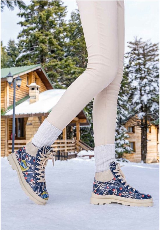 DOGO Adriana Boots - Botas Veganas Para Mujer Y Botines Sostenibles Y Coloridos - Botas Cómodas De Moda Para Mujer, Queen Bee, 36 EU Ancho