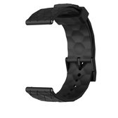 22mm Zwart Sportief Siliconen Horlogeband universeel - Band aanzet 22 mm - Horlogebandje Voor Analoog en smartwatch