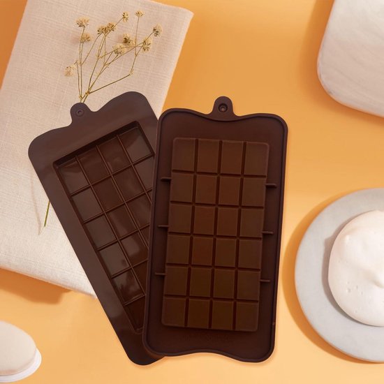 Greyoe 2 stuks mueslirepen, bakvorm, 8 verdiepingen, mueslireep, vorm, anti-aanbak, bakvorm voor chocolade, siliconen vorm voor muffins, brownies, maïsbrood, cheesecake, pudding, cake en ijsblokjes