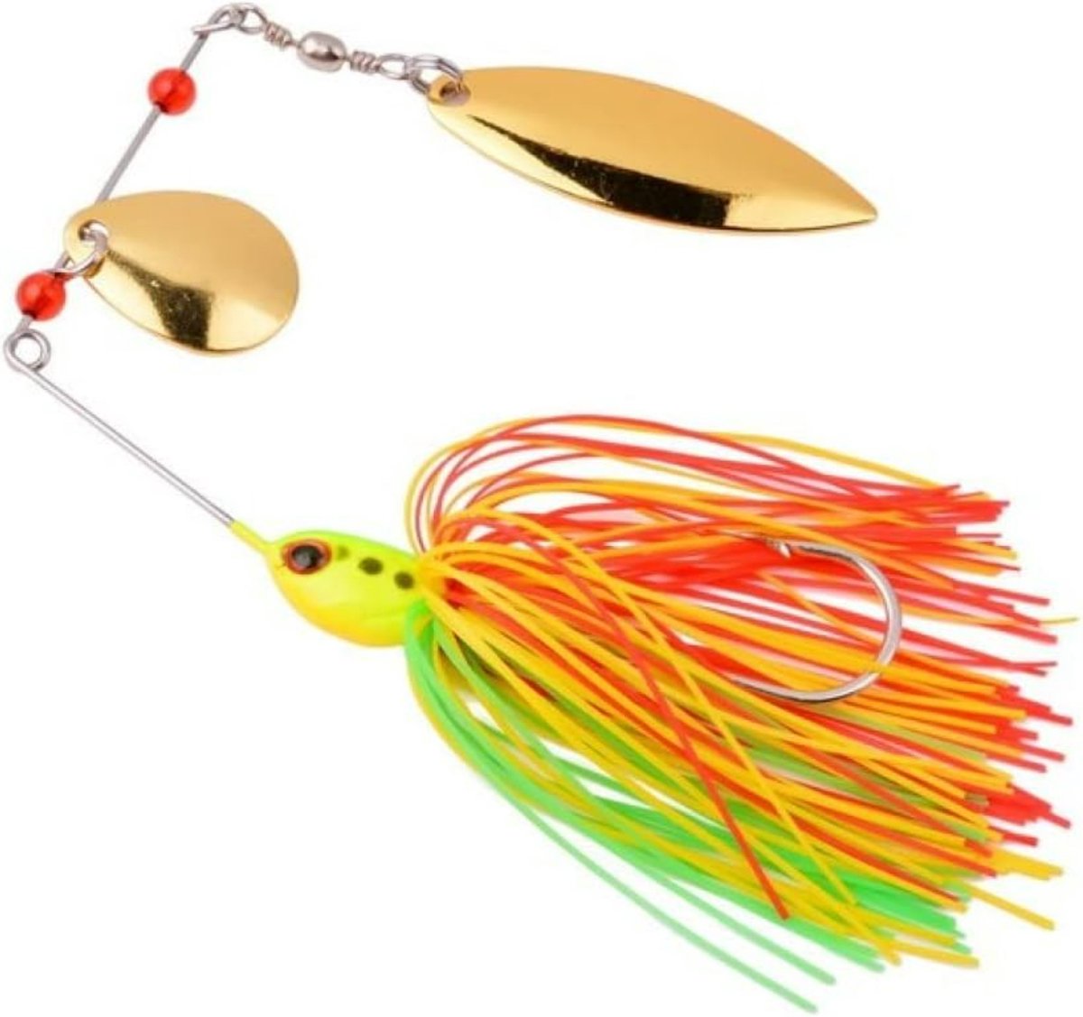 Kunstaas - Rubber spinnerbait - Roofvissen Minnow Baits - Kunstaas Pluggen - Met Blinkertjes - 16g - LOUZIR