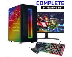 ScreenON - Gaming Set - X250128 - V1 (GamePC.X250128 + 24 Inch Monitor + Toetsenbord + Muis)