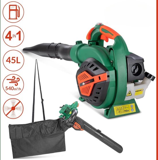 Bladblazer Benzine - Bladzuiger Benzine - Bladblazer 4 in 1 - Inclusief Verzameltas 45 Liter van Merkloos	 — afbeelding 3