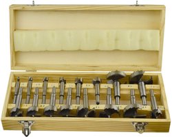 Forstnerboren / Cilinderkopboren set 16-delig (6 mm tot 54 mm)