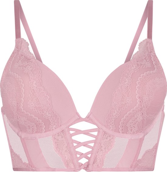 Foto: Hunkem ller voorgevormde push up longline beugel bh selina roze a80