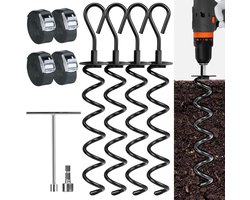 Grondanker set trampoline onderdelen - stevige anchoring kit