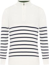 Felix Hardy Trui Met Halve Rits - Sweater - Schipperstrui Met Rits - 100% Katoen Dames Ecru - M