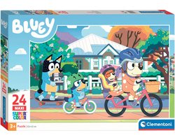 foto van Bluey vloerpuzzel 24 stukjes, Maxi Puzzel, 3+ jaar