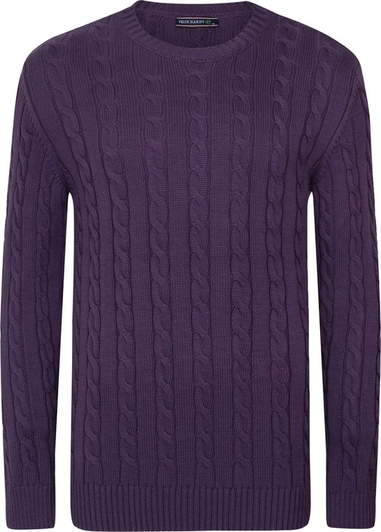 Felix Hardy Pull Tricoté - Pull Homme Violet - Xl