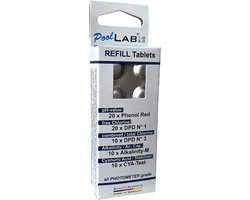 Pool Lab watertester navullingstabletten