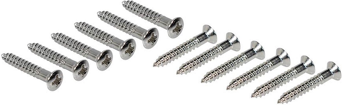 Boston WS-14-N Schroeven 2,4x16mm - 12 Stuks, Ovalen Verzinkt, Nikkelafwerking
