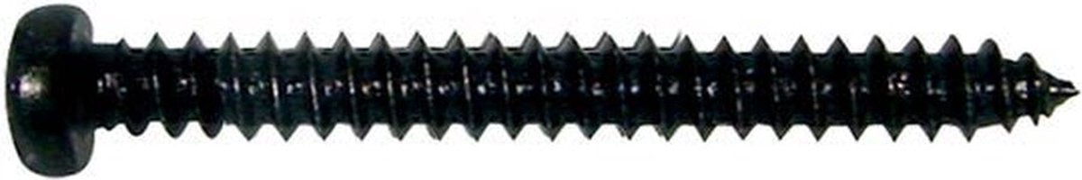 Boston PS-10-B pickup schroeven 2,6 x 25 mm – dome head, zwart (12 stuks)