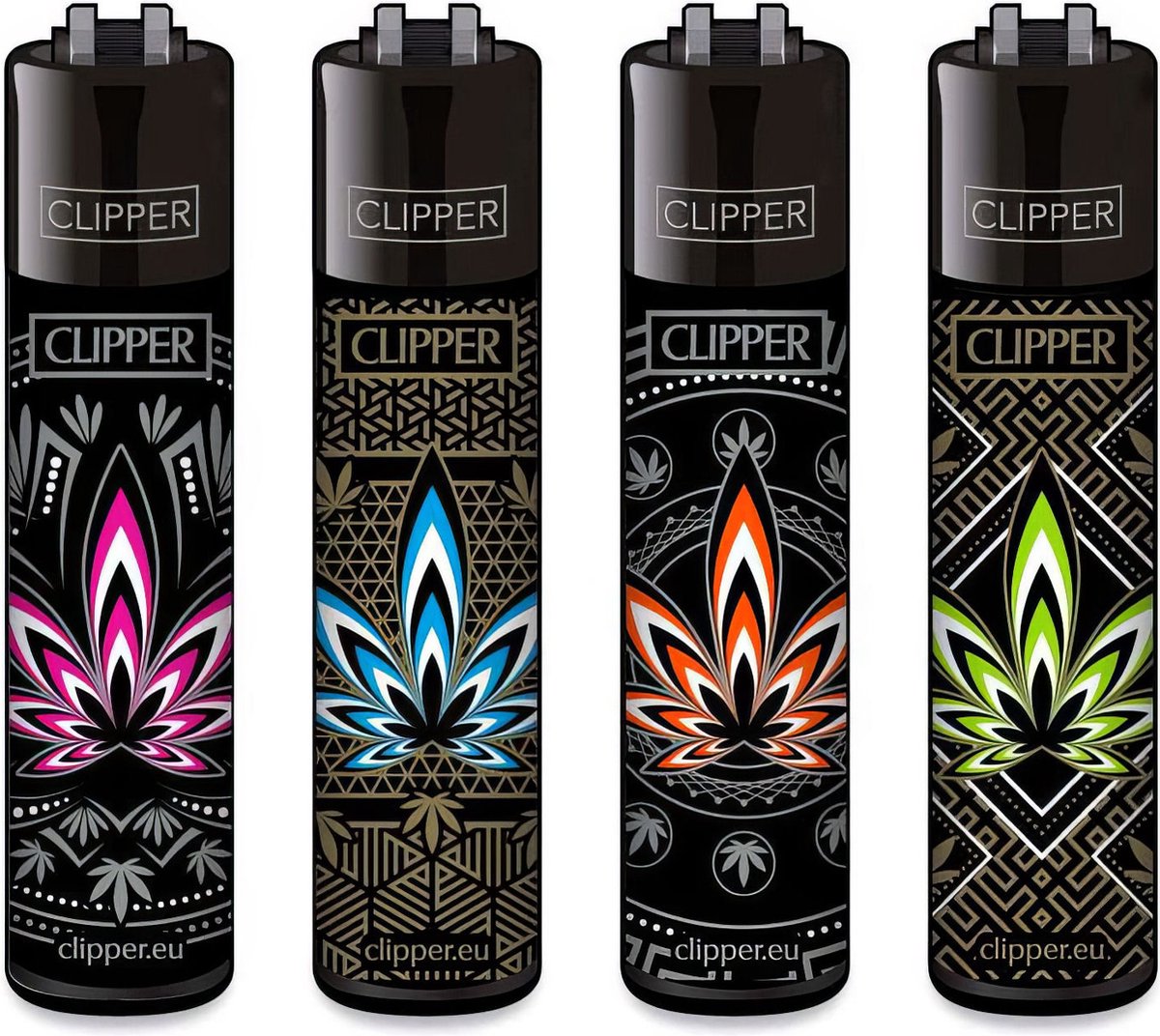 Goedkoopste Clipper Classic Large Aanstekers Leaves 34 (4 Stuks