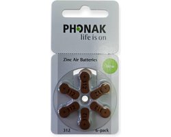 Phonak P312 hoortoestel batterij