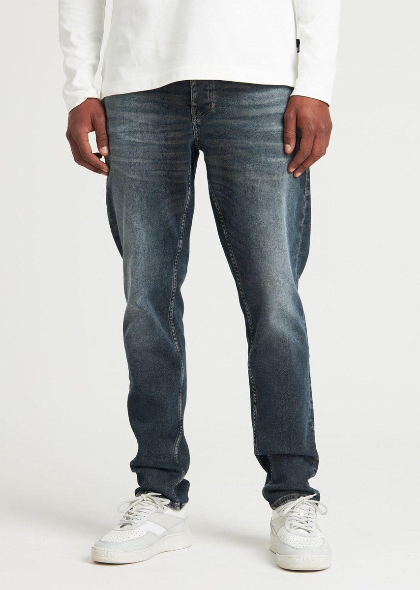 CHASIN' Jeans Heren - Slim-Fit Jeans - Evan Dirt - Broek - Blauw