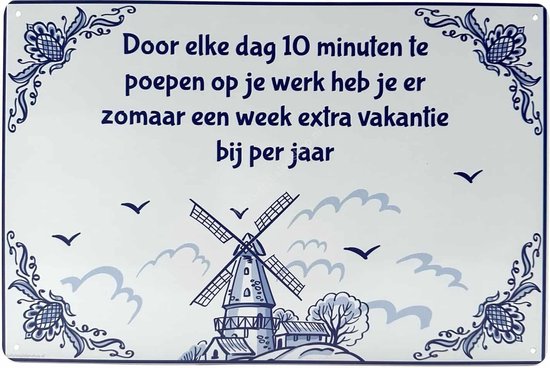 Toilet uithangbord van metaal wandbord