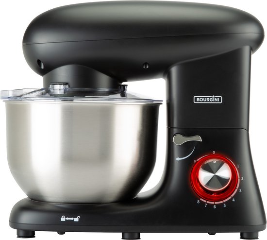 Bourgini Kitchen Chef Plus 5.5L keukenmachine – zwart