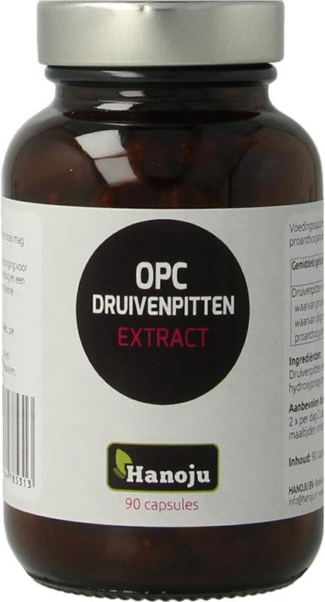Hanoju OPC druivenpitten extract 400mg 90 Capsules
