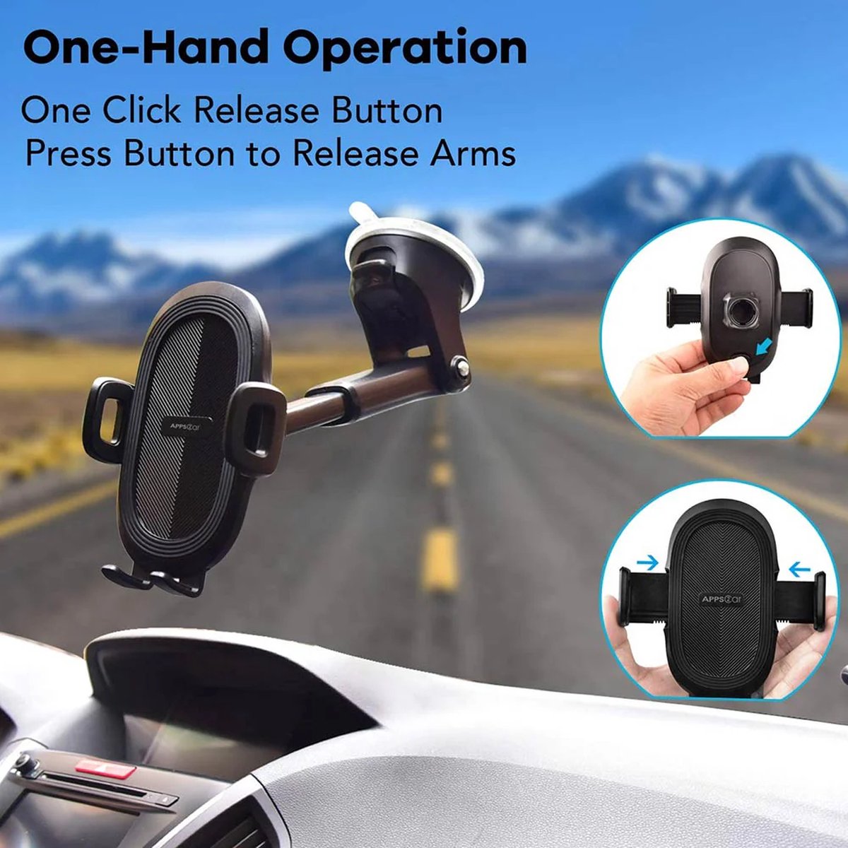 Telefoonhouders Auto met Extra Sterke Zuignap - Voor Raam en Dashboard - GSM / Mobiel Houder - Autohouder telefoon - Accessoires Accessories Interieur – foto 3