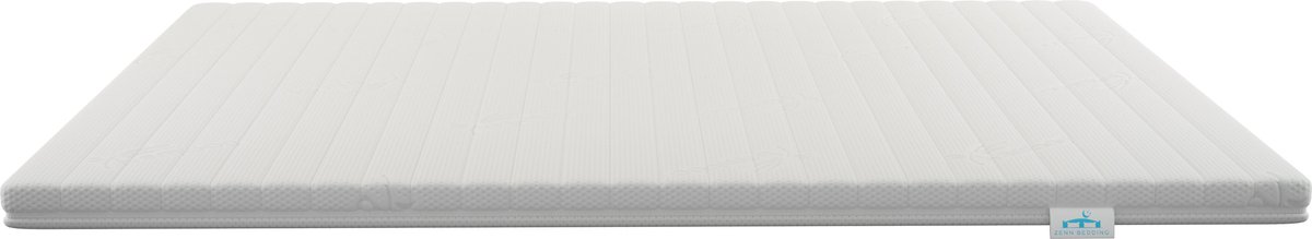 Zenn Bedding Topmatras 130x200 - Topper HR Koudschuim - Medium hardheid - Hybrid - Topdekmatras - 7cm - Afritsbaar Wasbaar Tijk - Orthopedisch - Anti-allergisch - Topper Hotel XL - Anti Bacterieel