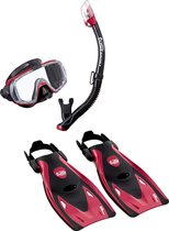 Tusa Visio Tri-Ex Travel snorkelset Rood L 41-46