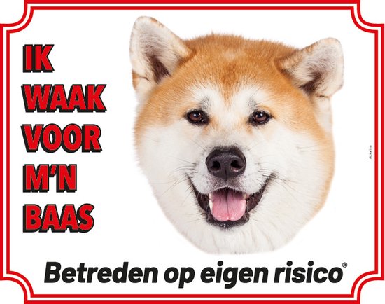 Akita Waakbord - Je guette mon patron Blond