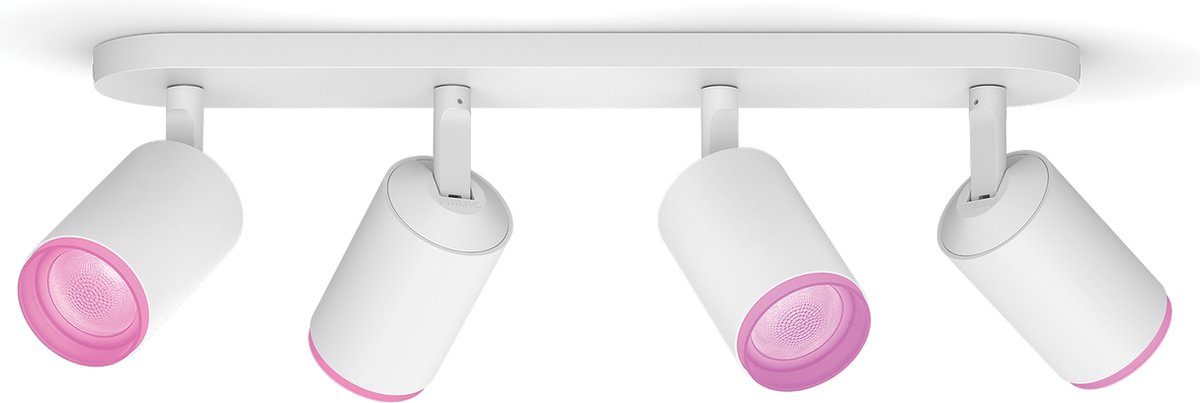Philips Hue Fugato opbouwspot - wit en gekleurd licht - 4-spots - wit — afbeelding 2