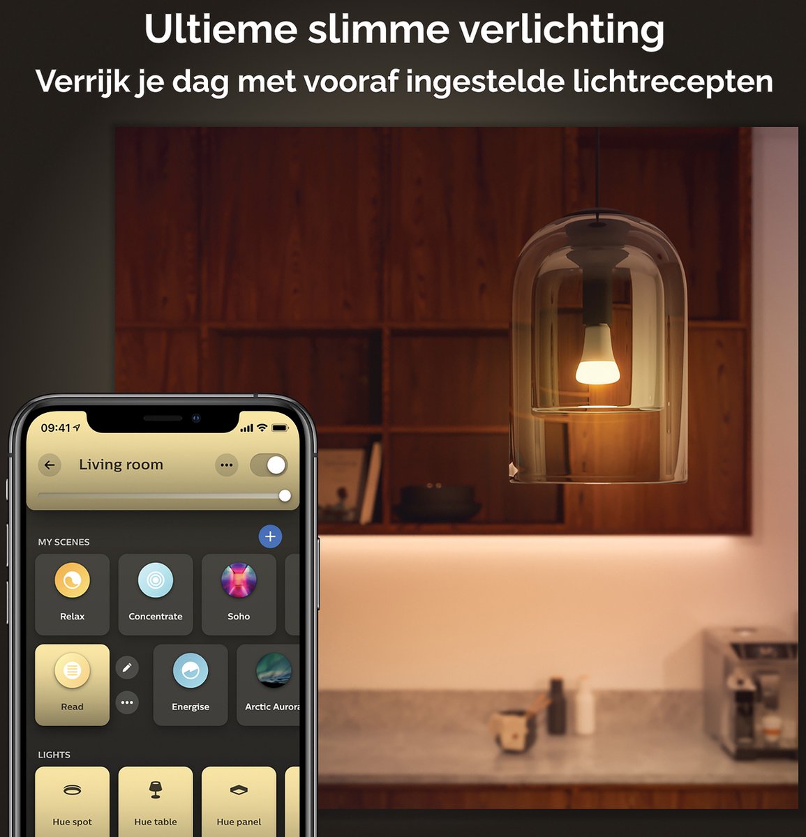PHILIPS HUE Essential A60 Wit en gekleurd licht Slimme ledlamp Wit