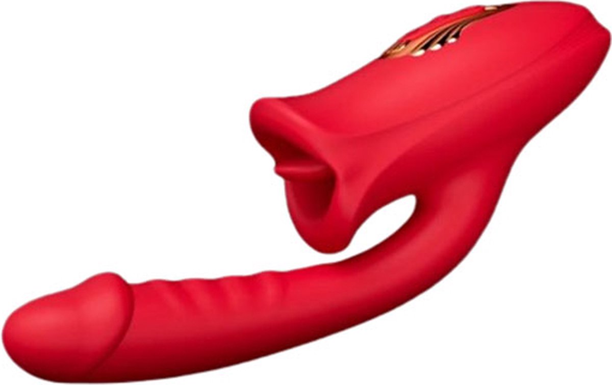 Goedkoopste Bef Gigant Super Vibator - Likken Bijten en Trillen - Dildo - Dames Orgasme - Tongvibrator - Penis