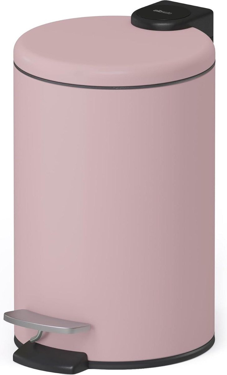 Goedkoopste Prullenbak Roestvrij Stalen Pedaalemmer - Softclose Mechanisme - Roze - 3 Liter