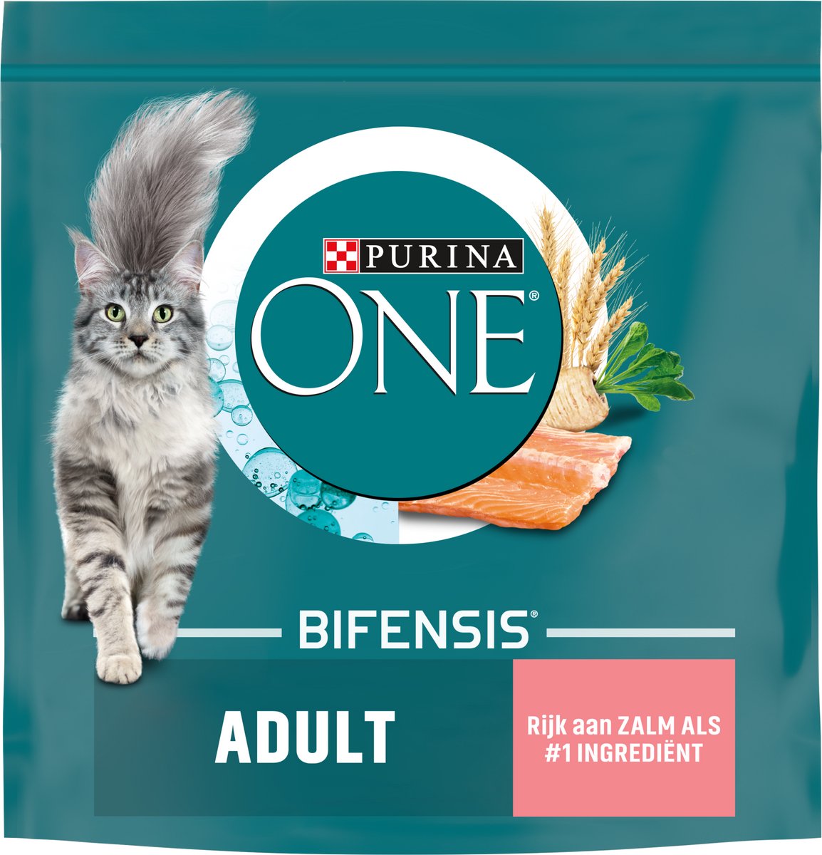 Purina One Purina ONE Adult Zalm - Volkoren Granen 800 gr