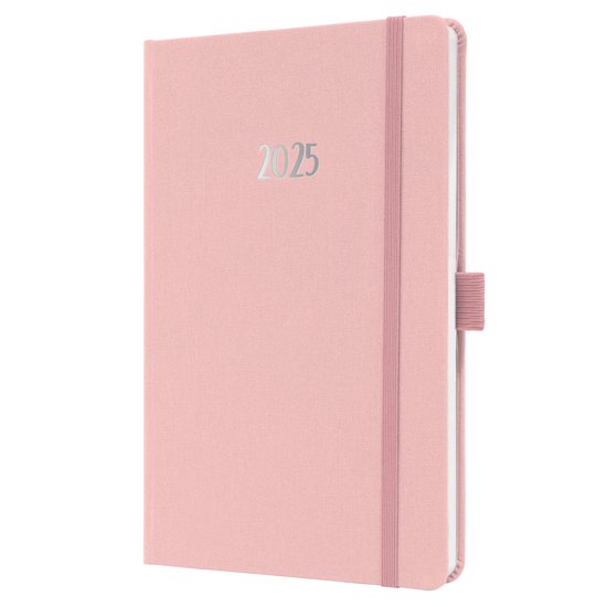 Foto: Sigel agenda 2025 jolie feel a5 hardcover 7 dagen 2 pagina s soft rose si j5405