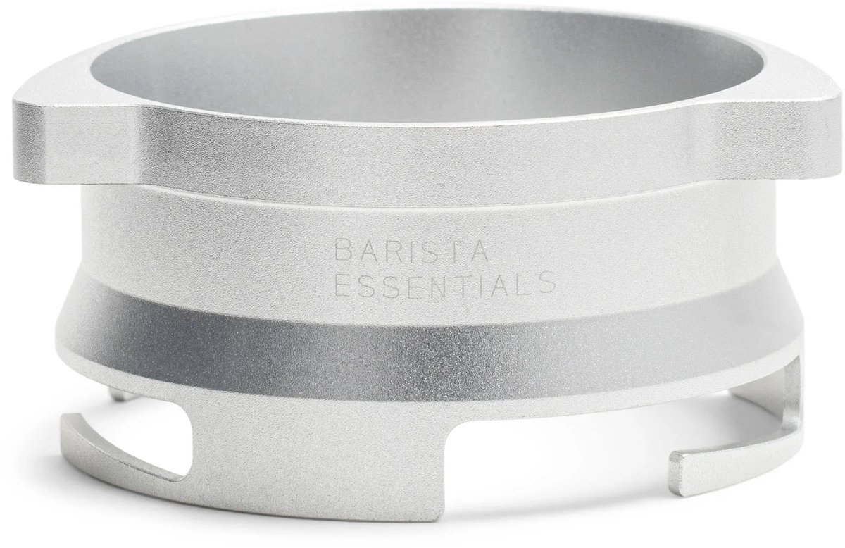 Doseerring - 54mm – Zilver - Ingebouwde Maler - Sage Barista - Solis Espressomachine – Espressomachine - Dosing Funnel – Doseerring Koffie - Barista Essentials