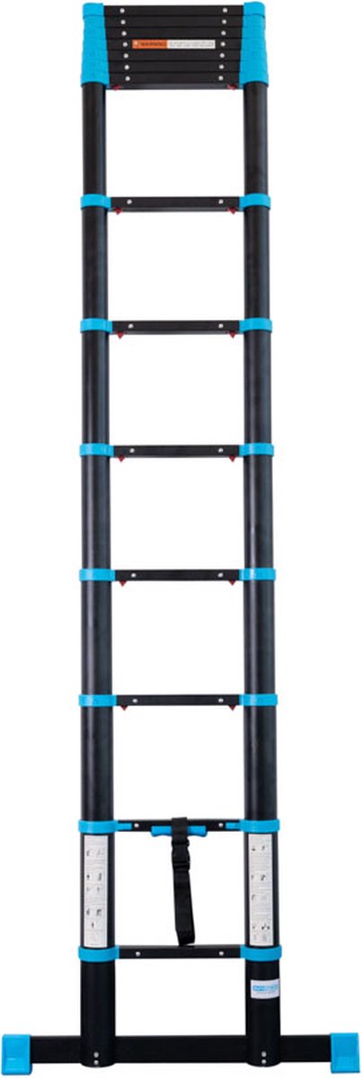 Telescoopladder Eurostairs | Vouwladder 4,1 meter | 14 treden met softclose