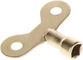 Buitenkraan sleutel - Universeel - Sleutel voor buitenkraan - 6x6 mm- RVS - Vierhoekig - Loodgieter sleutel - Radiator Sleutel - Chroom Buitenkraan sleutel - Tapkranen