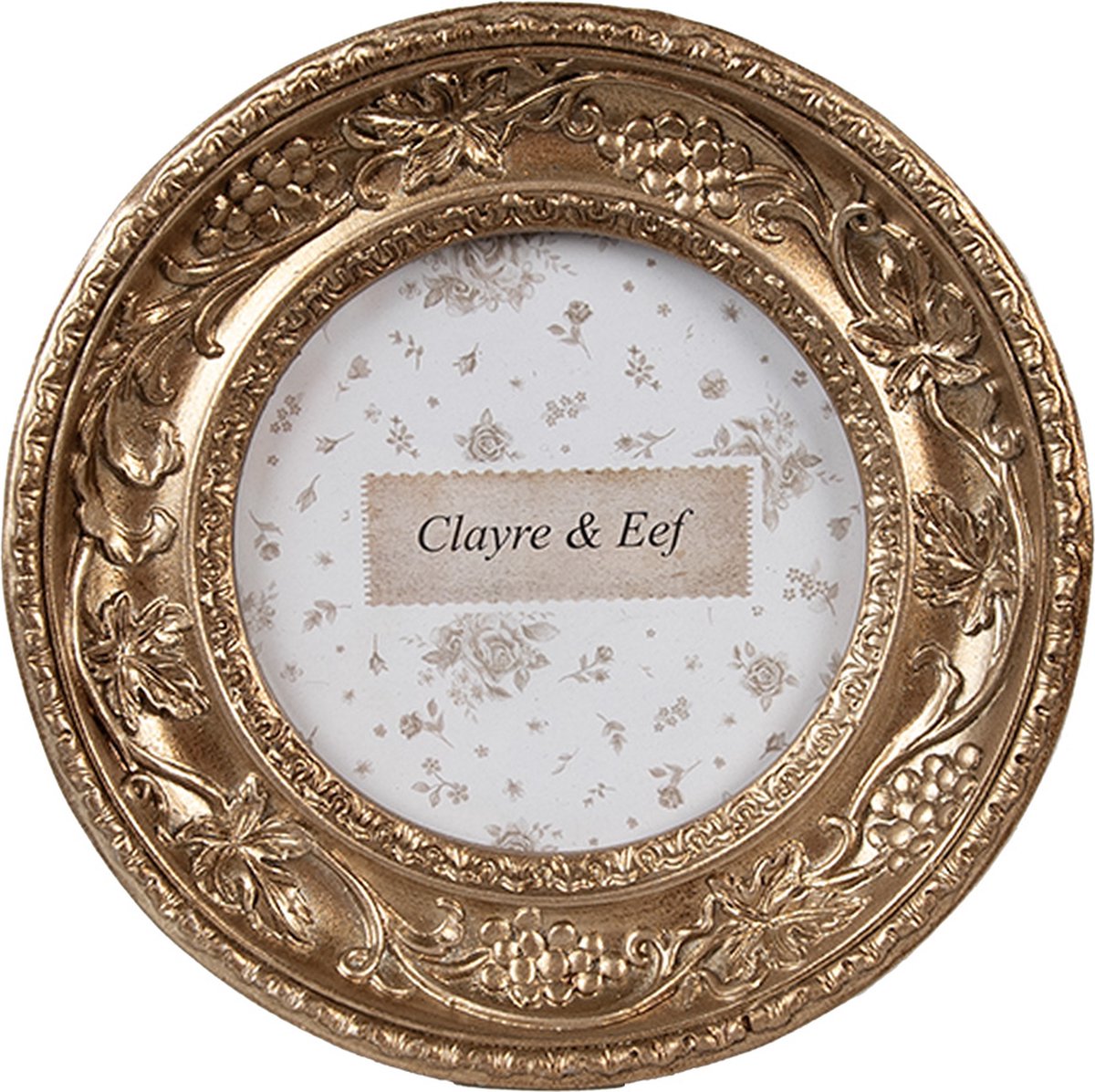 Clayre & Eef Fotolijst 7x7 cm Goudkleurig Kunststof