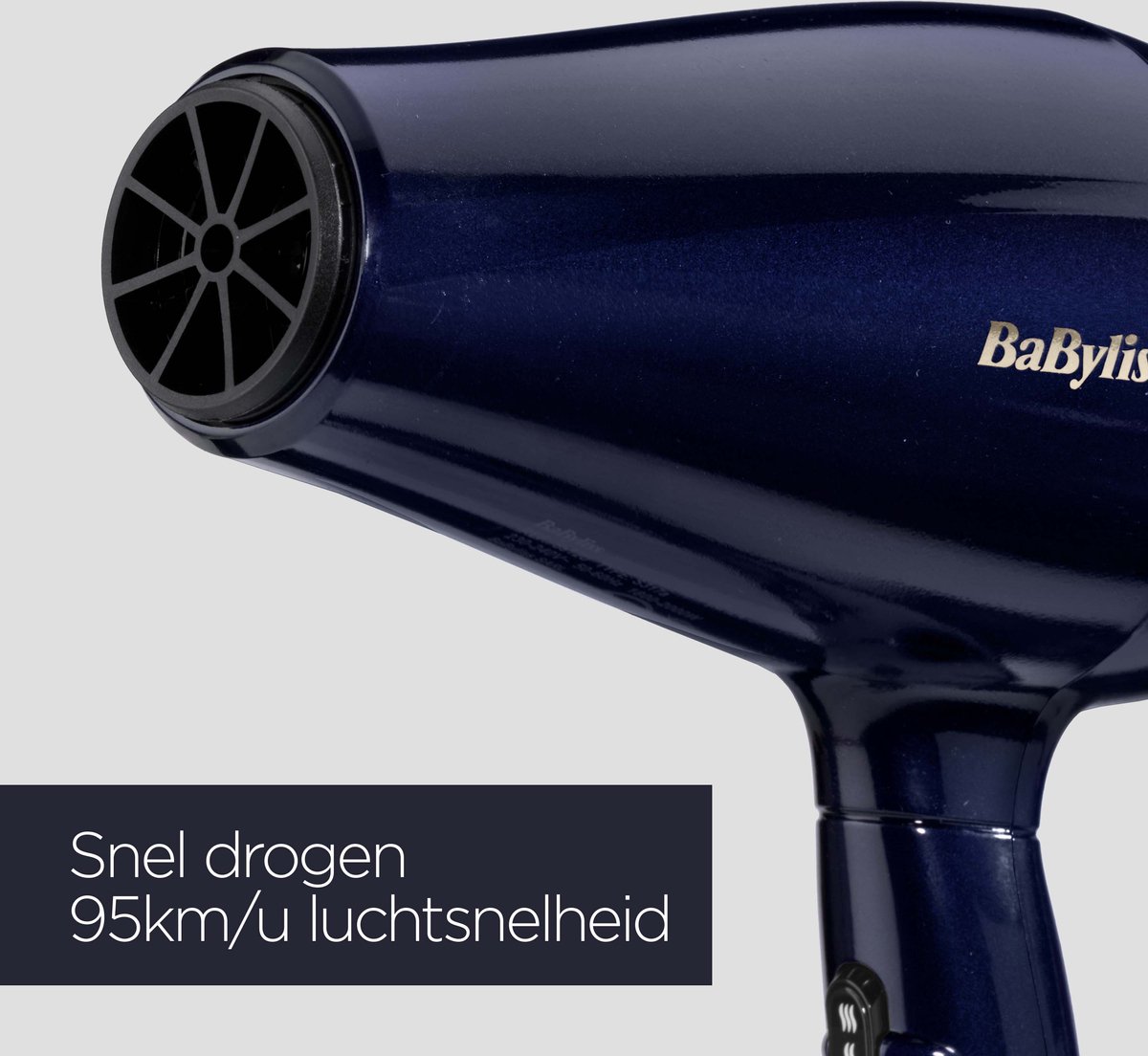BaByliss Black Onyx Dryer Föhn 5911E - Krachtige motor thumbnail 4