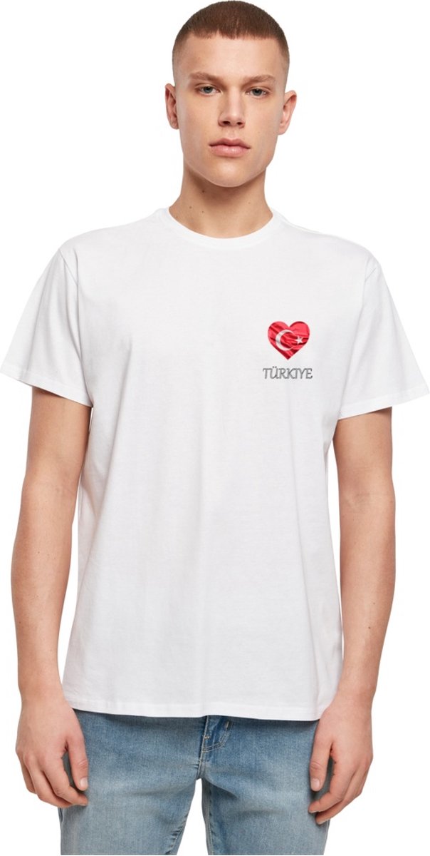 Merchcode - Merchcode Football - Turkey Heren T-shirt - XS - Wit