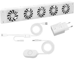 QH Turbo Booster Radiator Ventilator Single set - Energiezuinig – 2 x zo snel warm - Tot 22% energiebesparing – Simpel te plaatsen – Fluisterstil