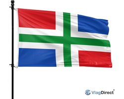 VlagDirect - Groningse vlag - Groningen vlag - 90 x 150 cm