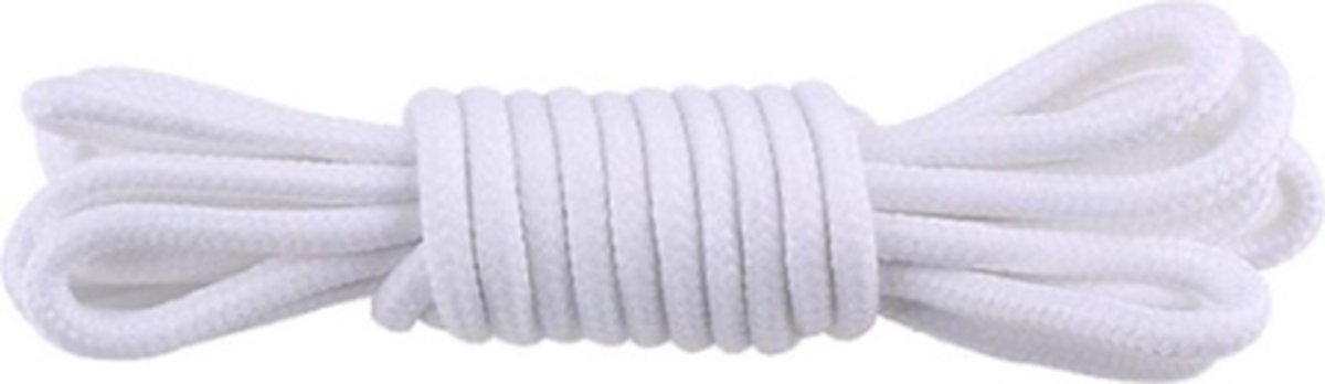 SneakersAdept - Ronde Veters - Wit - 120cm - Witte Ronde Veters - Voor Verschillende modellen