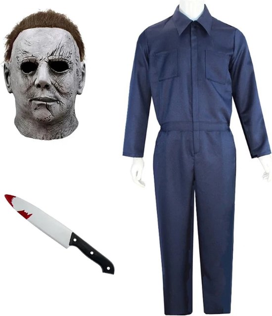 Foto: Michael myers kostuum michael myers masker inclusief horror mes 3 delige set horror masker halloween masker michael myers eng masker scary masker michael myers kostuum killer clown masker halloween horror