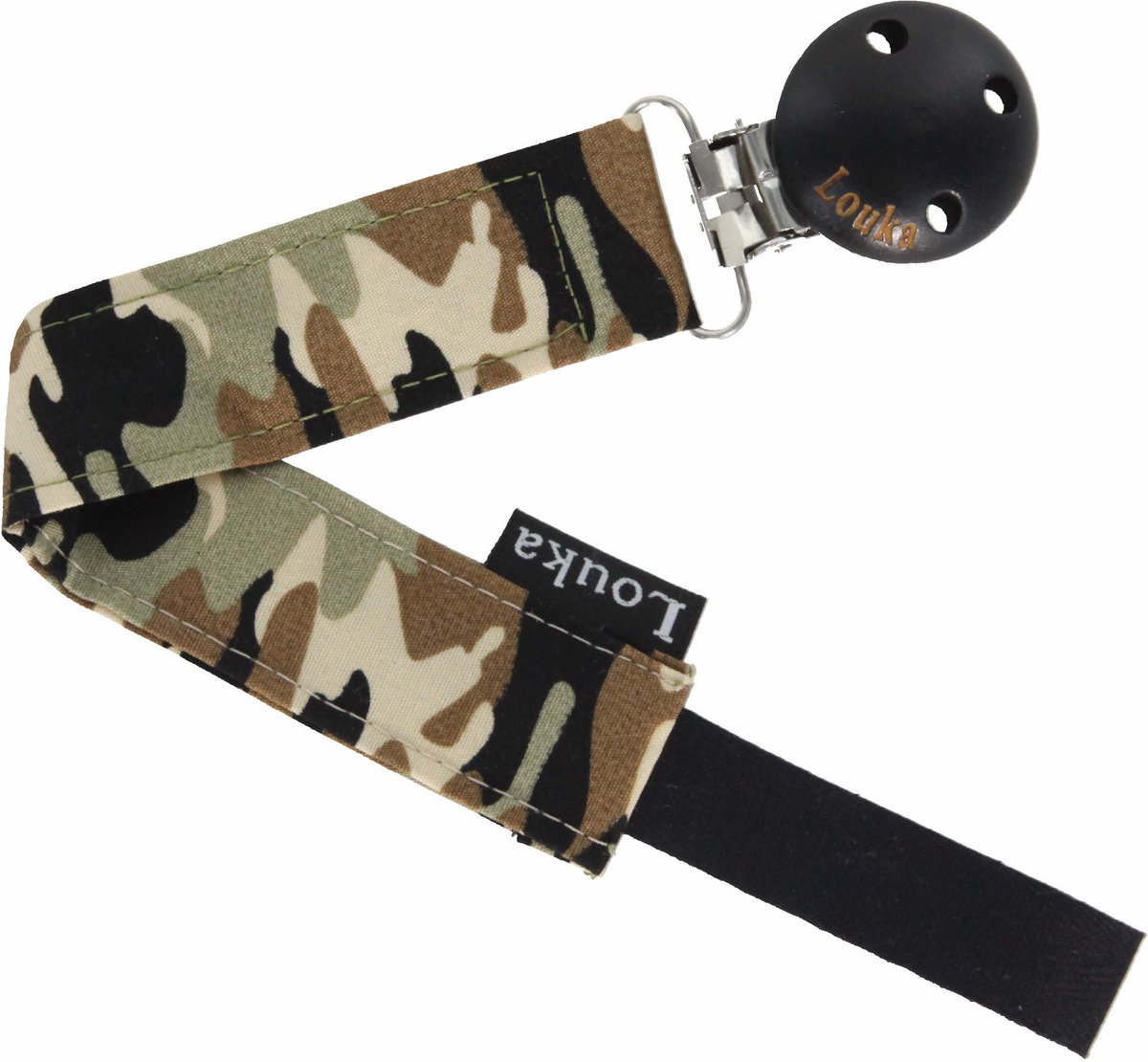 Goedkoopste Louka speenkoord combat nieuw - speenketting - groen - katoen