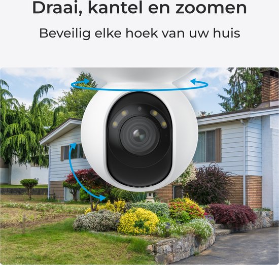 Reolink 4K UHD WiFi 6-camera, 3x optische zoom, automatische tracking, licht- en sirene-2-weg alarmen, kleuren nachtzicht van Reolink — afbeelding 4