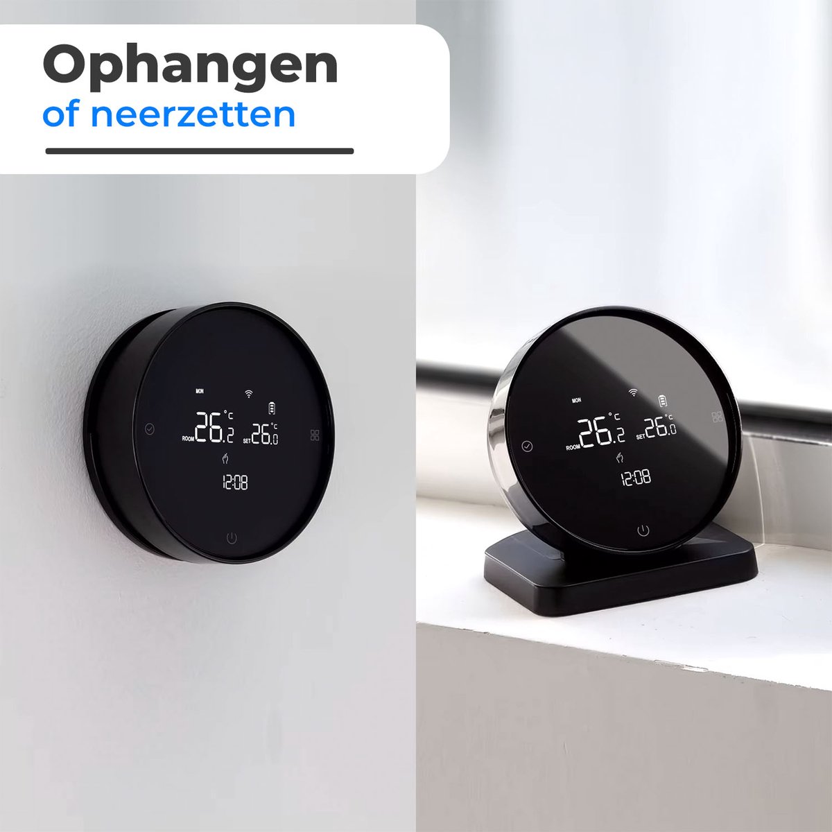 Nince Thermostaat CV ketel - Slimme Thermostaat Voor CV - Digitaal - Handmatig Programmeerbaar - Incl RF module – foto 5