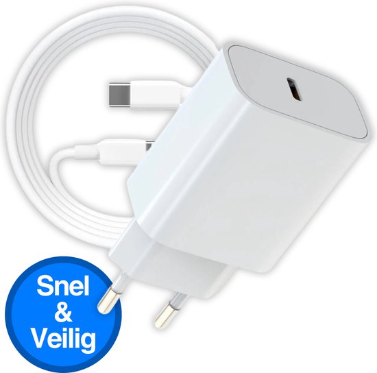 USB-C Snellader 20W – Oplader - Wit
