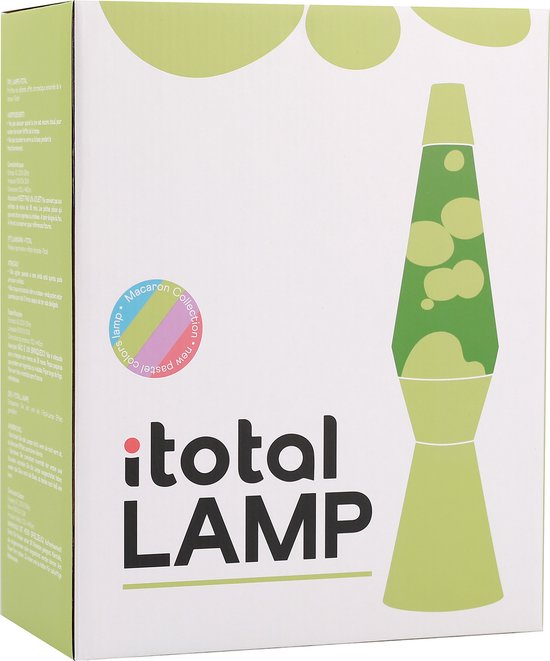 Lavalamp Magma 40 cm - Zwart en Paars met Roze Was